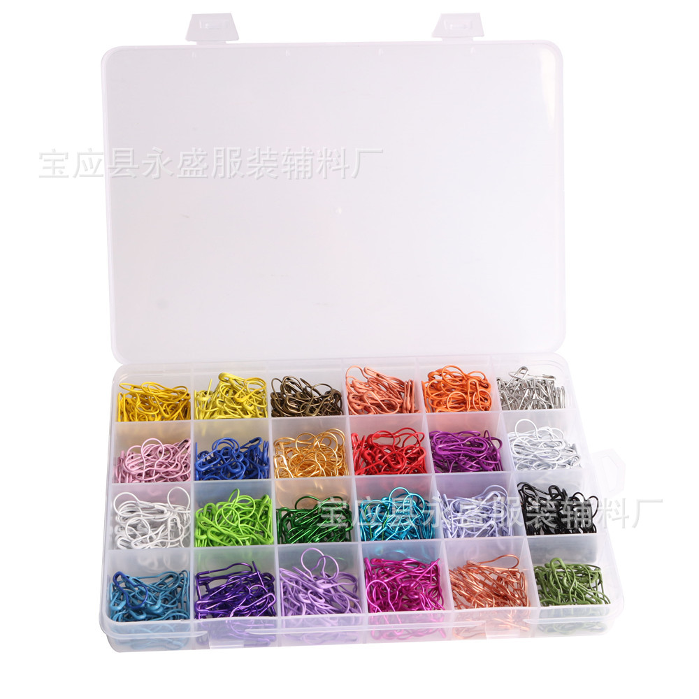 亚马逊新款24色葫芦别针1200枚彩色服装吊牌灯泡型别针厂家批发详情10