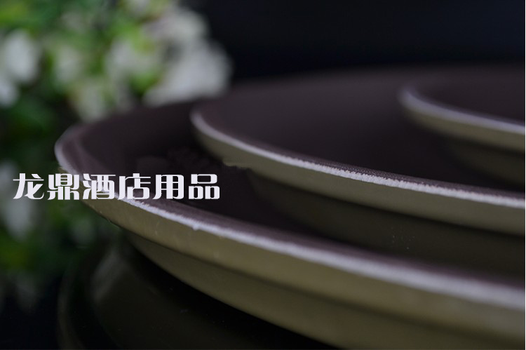 The manufacturer wholesals circular fiberglass tempered anti-slip trays for fast food trays used in KTVS, restaurants and hotels pic 10