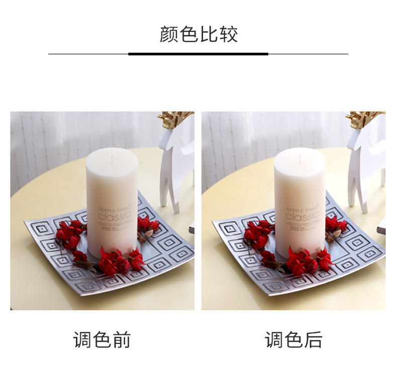 现货批发欧式蜡烛垫方形回纹复古烛台创意家居客厅桌面装饰蜡烛盘详情9