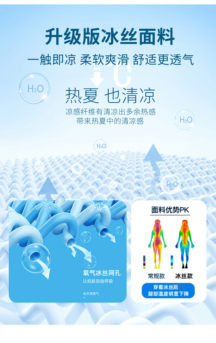 冰丝山本休闲裤女2024夏季新款高腰宽松直筒防晒垂感日系阔腿裤潮详情10