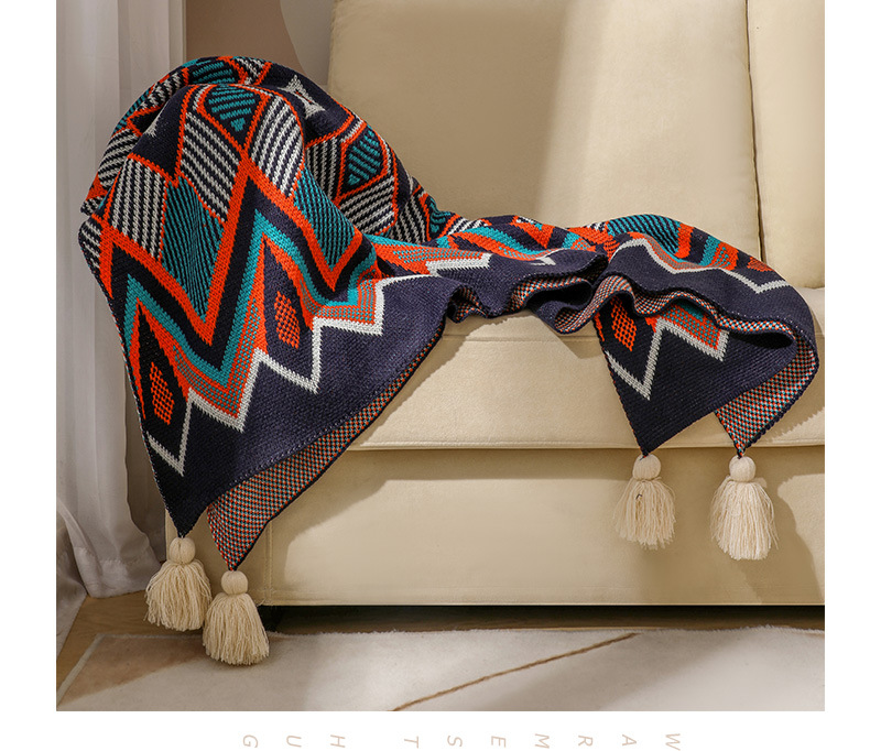 Bohemian sofa cover blanket, air conditioning blanket, all-season universal nap blanket, ethnic-style bed, tail blanket, and lap blanket pic 6