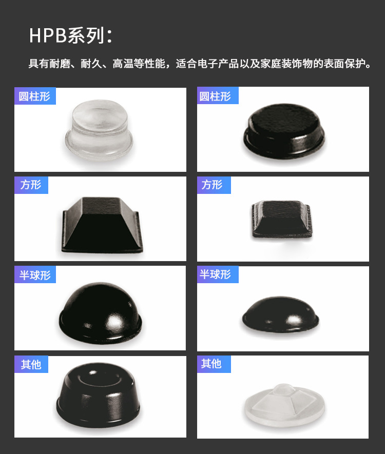 < Customizable > Transparent anti-collision rubber particles, sound-absorbing anti-collision particles, wear-resistant and anti-slip foot pads. Packaging is customizable pic 8