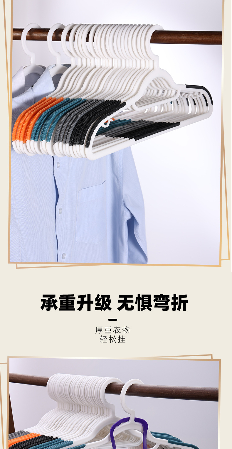 衣架家用挂衣防滑防肩角晾衣架子宿舍用学生无痕衣服挂架衣撑子详情7