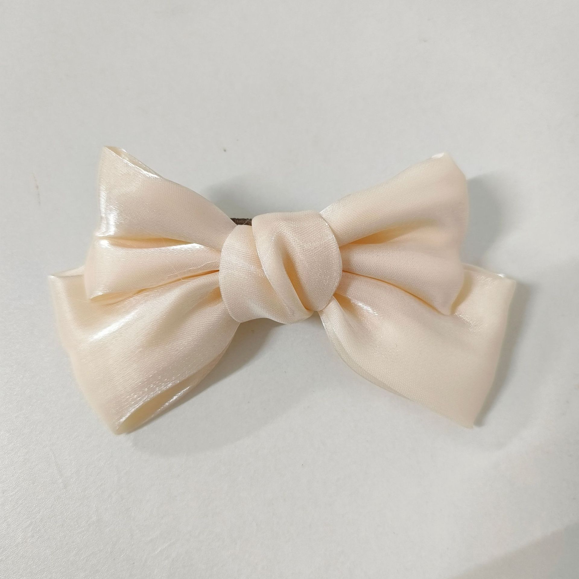 超仙人鱼姬蝴蝶结珠光缎面蝴蝶结发夹13cm儿童发夹后脑勺森系顶夹详情10