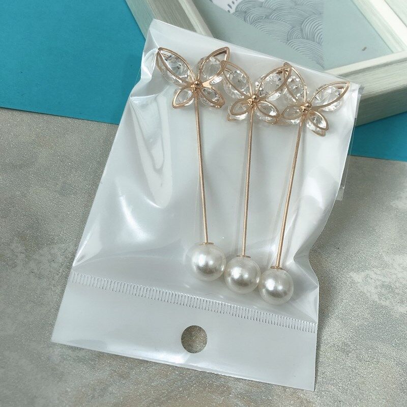 Korean Dongdaemun Jewelry Pearl simple diamond-encrusted round ball brooches, clothing, hats, accessories and pins pic 7