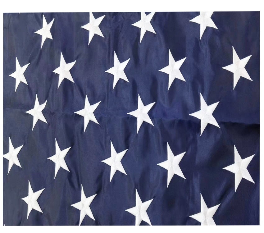 跨境供应 刺绣美国旗绣花全棉葬礼旗各种款式美国旗支持定制详情6