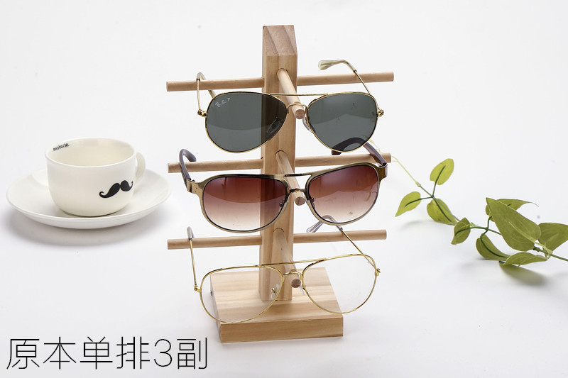 Solid wood eyeglass display stand, eyeglass store storage rack, display decoration prop, sunglasses, sunglasses stand, eyeglass rack pic 5