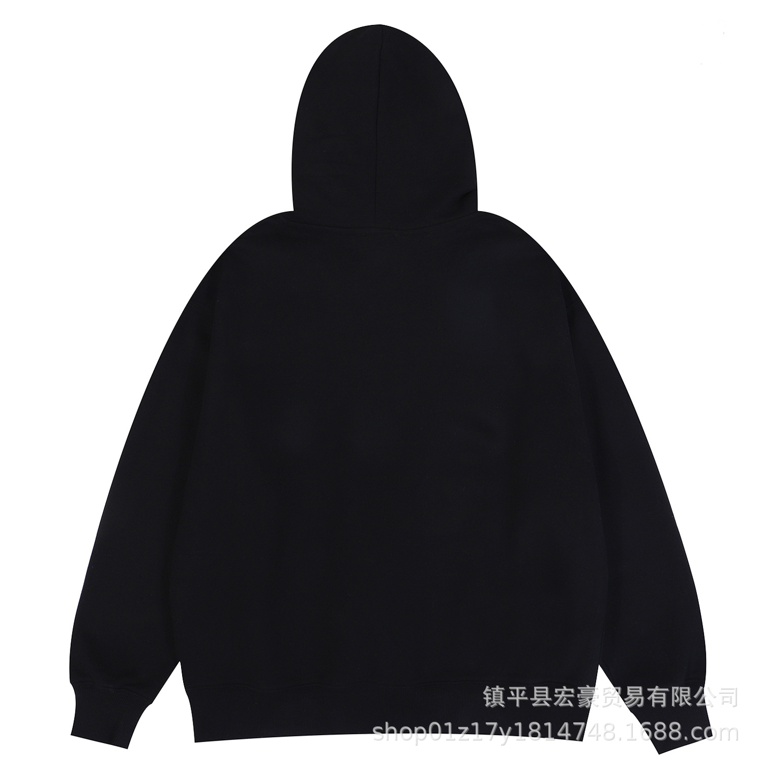 23SS新款WE11镜像皮标徽章连帽卫衣男女同款帽衫韩版长袖帽衫上衣详情14