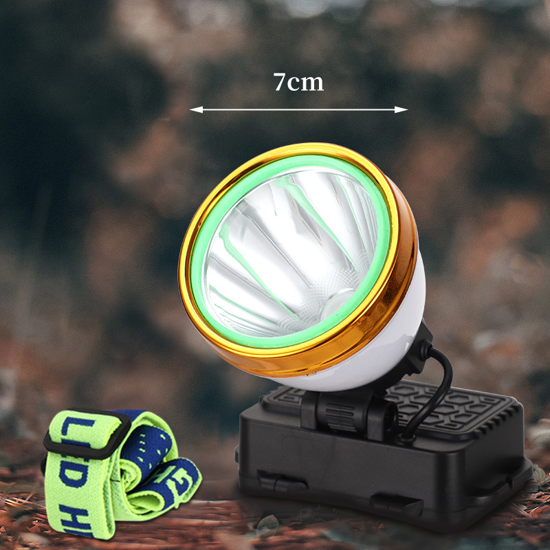 Cross-border LED strong bald head lamp, outdoor charging, camping sensor night fishing, home head-mounted mining headlamp pic 4