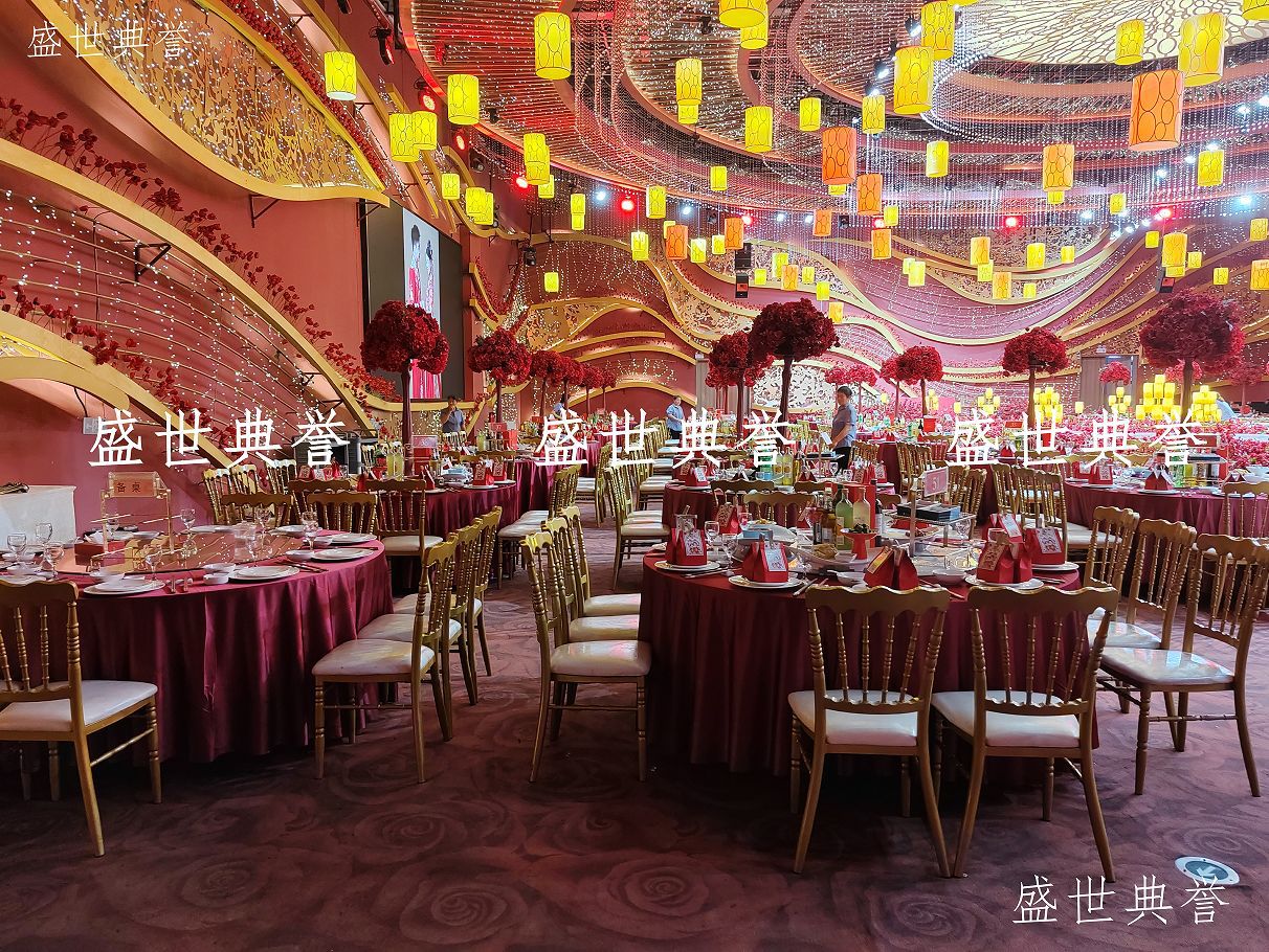 Yiwu foreign Trade wedding dining tables and chairs, theme wedding bamboo joint chairs, banquet center, castle chairs, hotel wedding banquet chairs pic 10