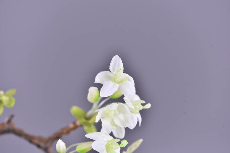 Factory wholesale of high-end artificial flowers, artificial purple rosewood flowers, soft decoration floral art for hotel and homestay model rooms, and artificial locust flowers pic 22