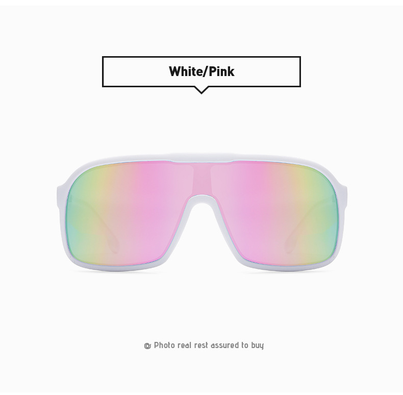 New one-piece large-frame outdoor sports sunglasses, cross-border polarized and colorful cycling sunglasses, trendy sunglasses 3086 pic 32