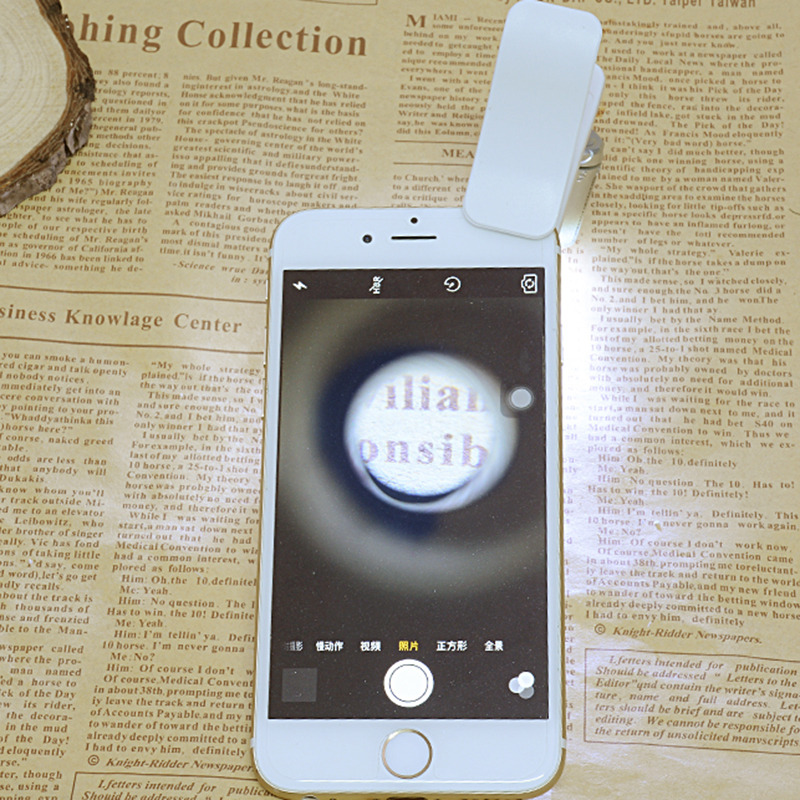 义乌晶辉厂家直销手机夹60倍带验钞LED灯显微镜放大镜 9882W1详情4