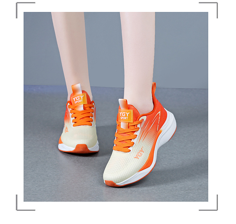 新款男女飞织网面鞋透气轻便跑步防滑运动鞋软底广场舞鞋健身鞋详情29