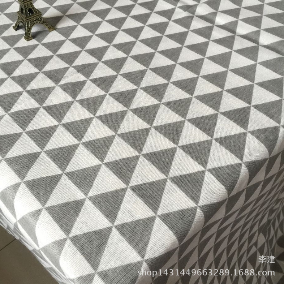 Jianxiang Textile Factory supplies linen printed Nordic-style tablecloths, cushions, aprons and storage bags, which can be made into PE film pic 15