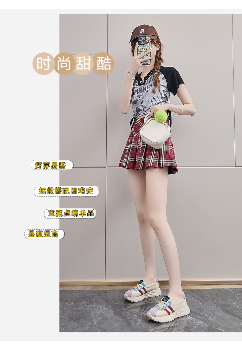 ins韩版阿甘鞋女潮2024秋季新款增高学生运动跑步休闲鞋街拍XFG27详情3