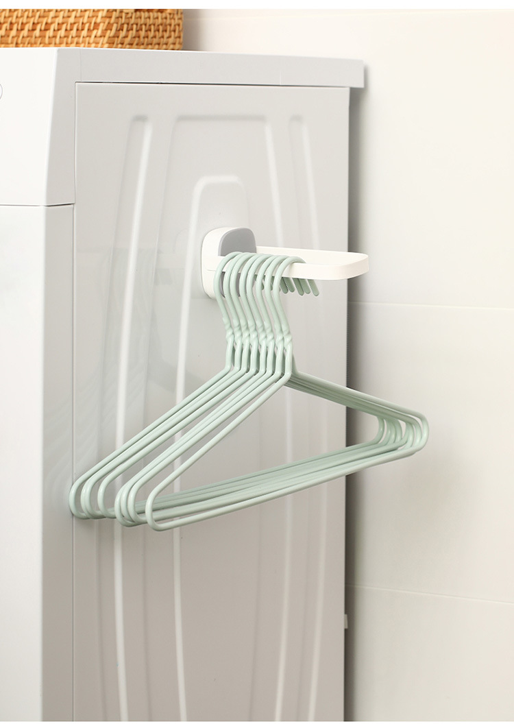 FaSoLa household thickened clothes drying rack, clothes hanging support, sun-drying dipped plastic dry and wet dual-purpose stall, dormitory clothes hanger pic 34