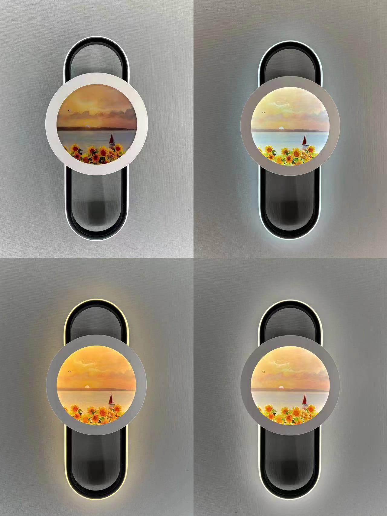 Influencerled wall lamp sala de estar basalto luminosidad pintura decorativa nuevo estilo chino lámpara de casa dormitorio lámpara de cabecera wholesale pic 6