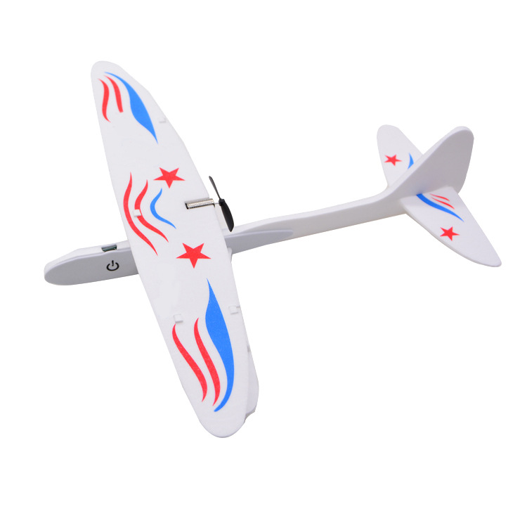Model aircraft biplane electric flying glider model aircraft assembly model electric biplane aircraft model pic 4