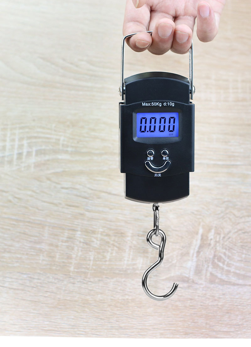 Wholesale high-precision electronic scales, portable hand-held scales, luggage hooks, spring scales, fishing hand-held scales, food gram scales pic 1