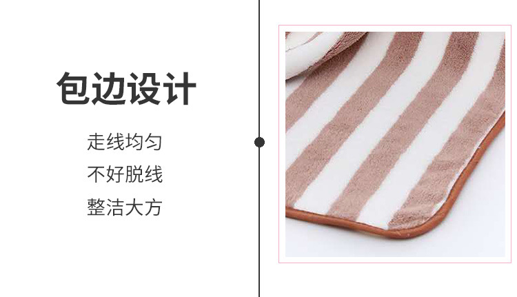 A best-selling household coral fleece absorbent large towel wrap for both men and women, soft and shedding bath towel pic 8