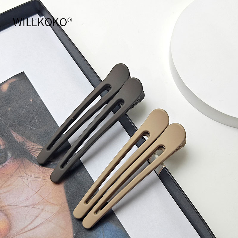 Hairpins for women: Seamless bangs on the forehead, a perfect tool for organizing loose hair at the back of the head, a one-line duckbill clip, hairpin clips, and headwear pic 8