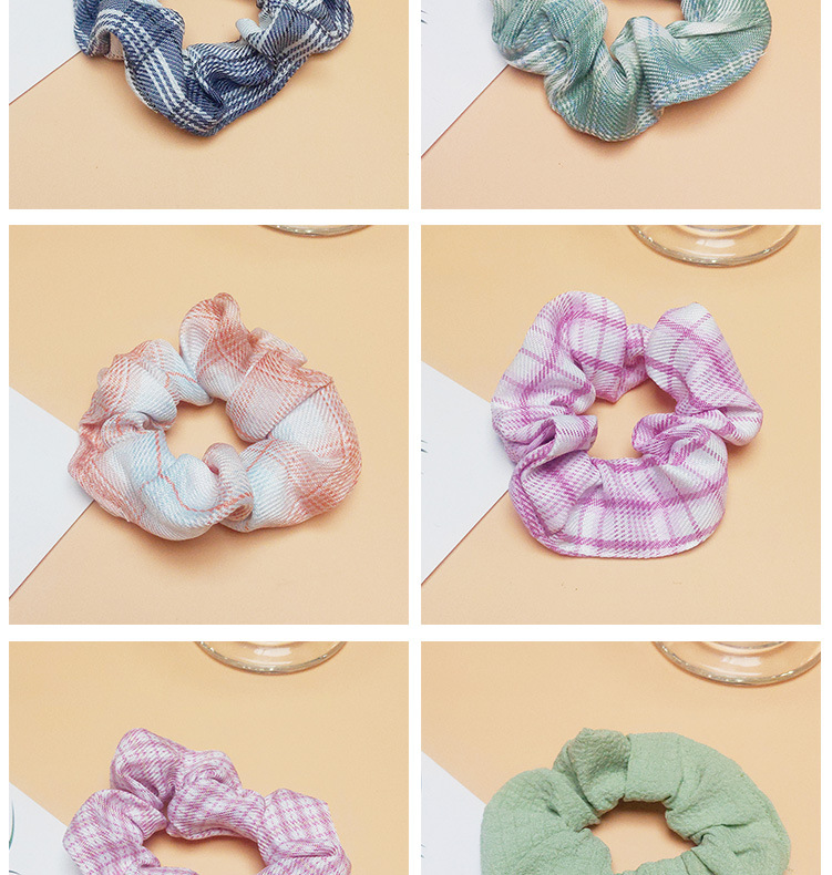 Wholesale of Japanese and Korean hair ties, large intestine hair bands, JK checkered retro leather band hair ties, Korean simple hair accessories, and pig large intestine accessories pic 17