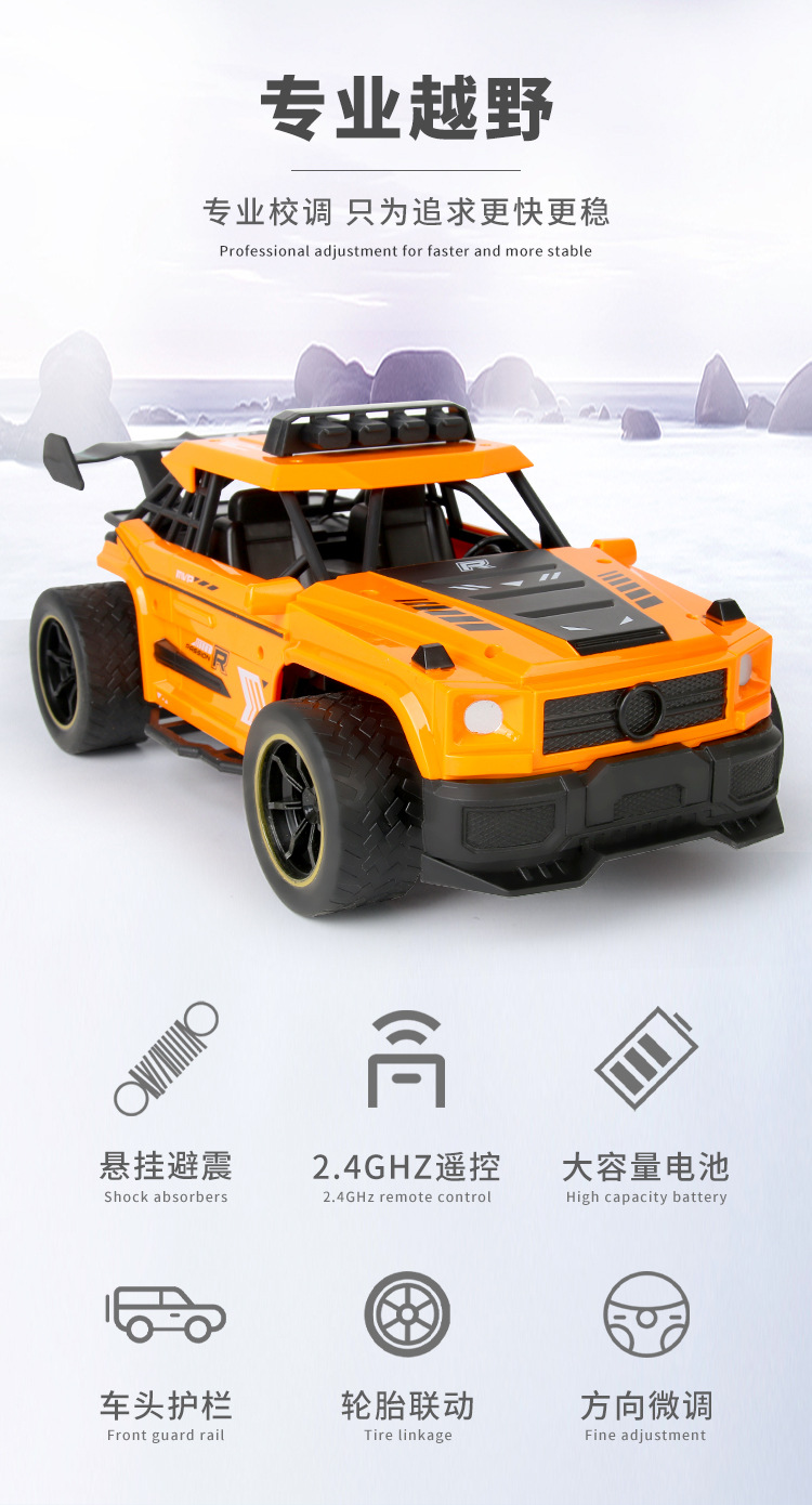 2.4G simulation Mercedes-Benz G-class plastic body high-speed remote control car pic 2