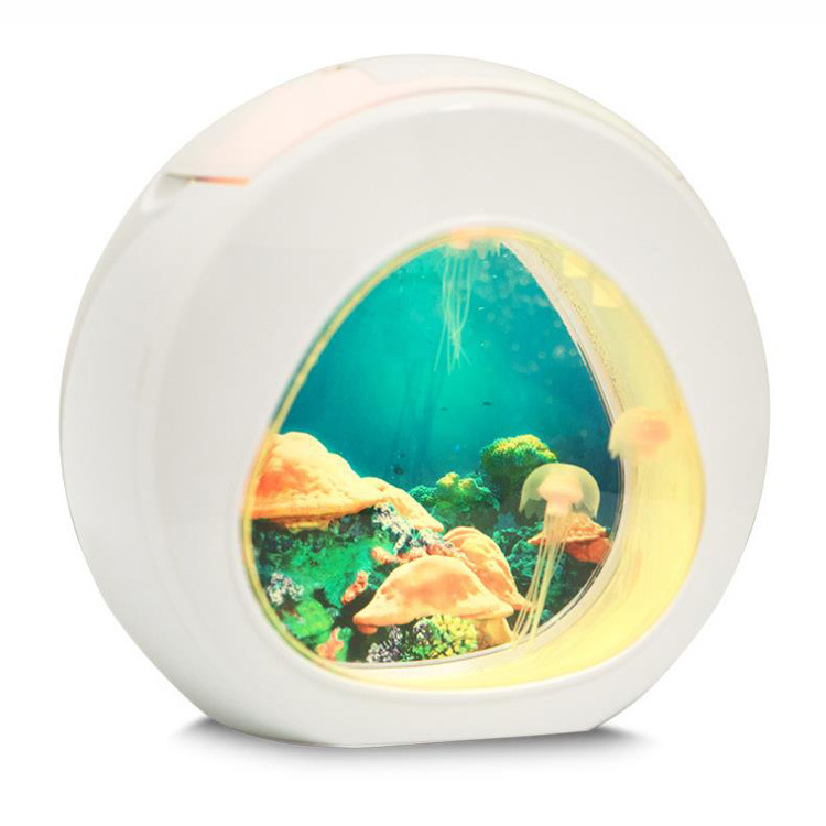 2019 New Product: Amazon Acrylic Jellyfish Seven-Color Variation Office Desktop Ecological Aquarium Mini Small Fish Tank pic 29