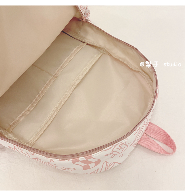 Japanese-style schoolbag for girls, Instagram, niche Harajuku graffiti design backpack, large-capacity backpack for junior high school, senior high school and college students pic 38