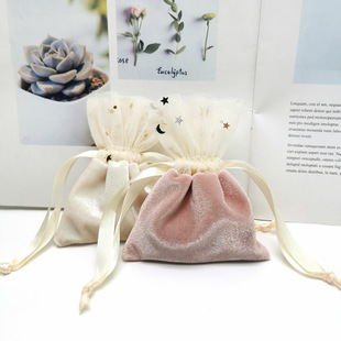 Gold snap bag jewelry packaging bag, pearl jewelry, earrings, necklace niche design packaging, leather bag customization pic 6