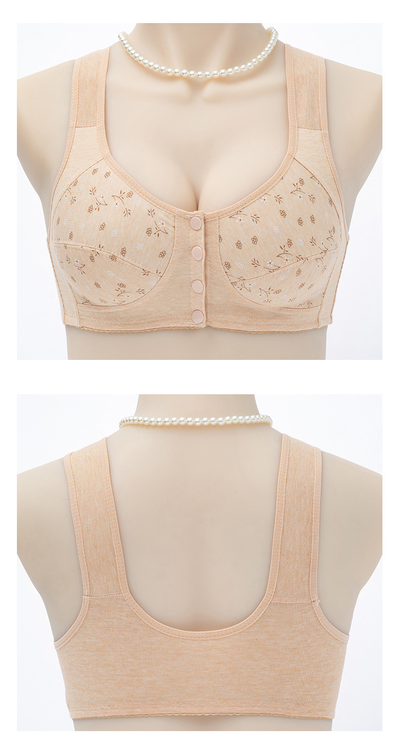 All-cotton bras for middle-aged and elderly people, large-sized sports bras for mothers, large-sized vest bras for women without underwire, thin styles for the elderly pic 14
