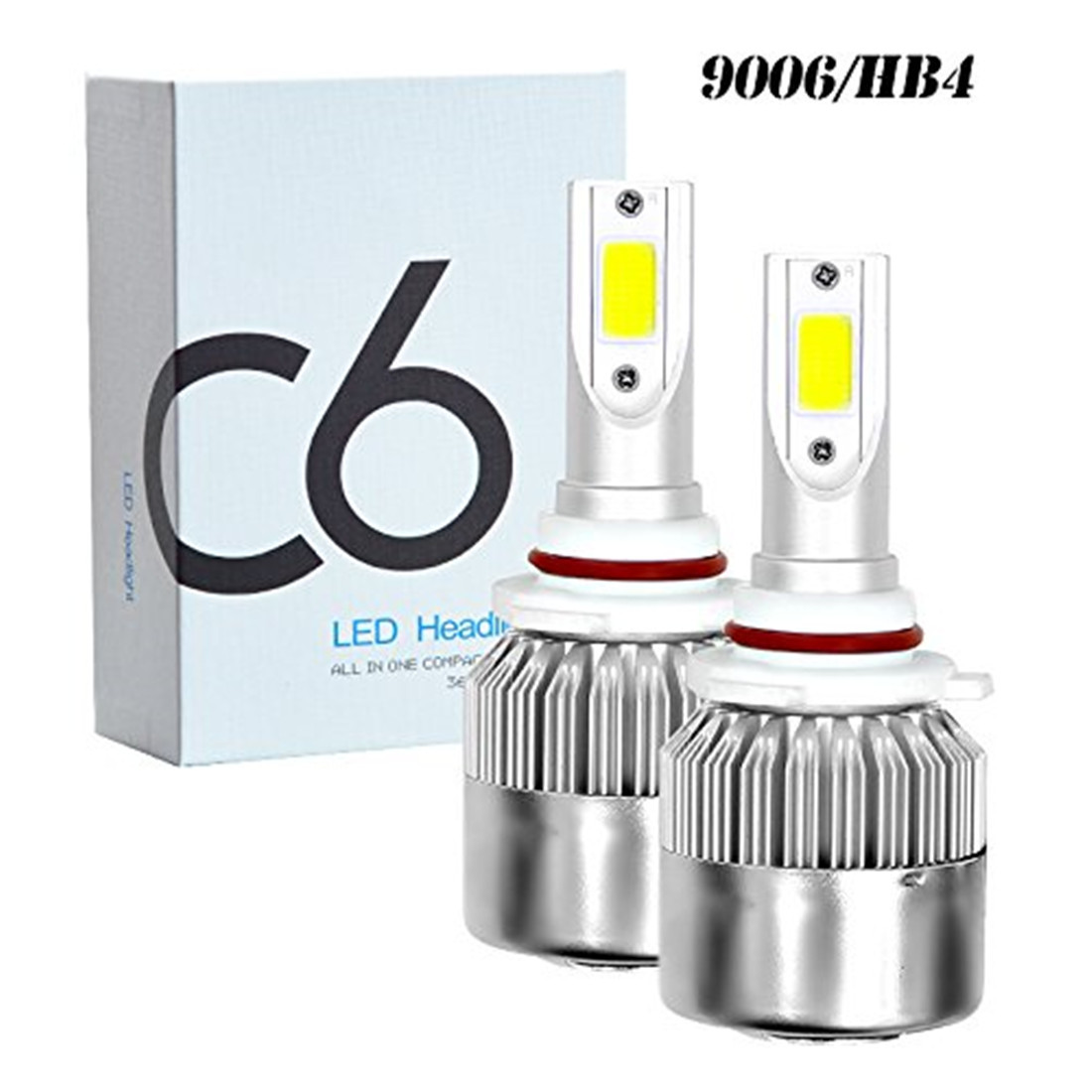 C6 led大灯 前大灯h4车灯 H7 H11 9005 36W 汽车led大灯详情4