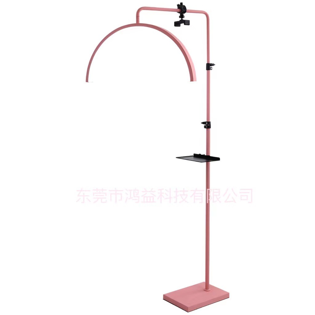 亚马逊半月美容灯 美甲纹绣美睫灯便携式LED纹眉灯U型落地补光灯详情19