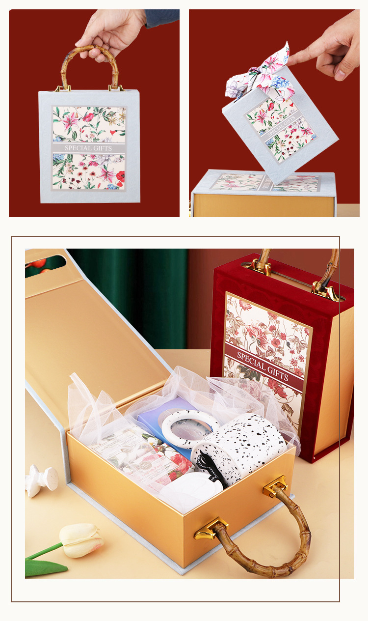 伴手礼盒子神秘花园伴娘手提礼盒礼物盒喜糖盒空盒六一礼品包装盒详情11