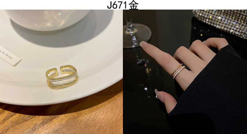 Korean high-end zircon pearl rings for women, retro, niche and light luxury open-top rings, ins style jewelry wholesale pic 29