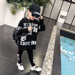 男童秋款套装2022新款儿童卫衣两件套男孩加绒秋冬季中大童韩版潮详情6