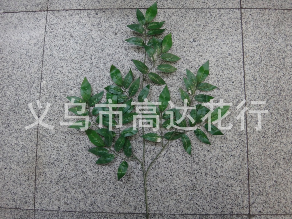 仿真豆花花枝豆花叶子 仿真榕树叶 仿真树叶金色榕树叶仿真紫藤枝详情9