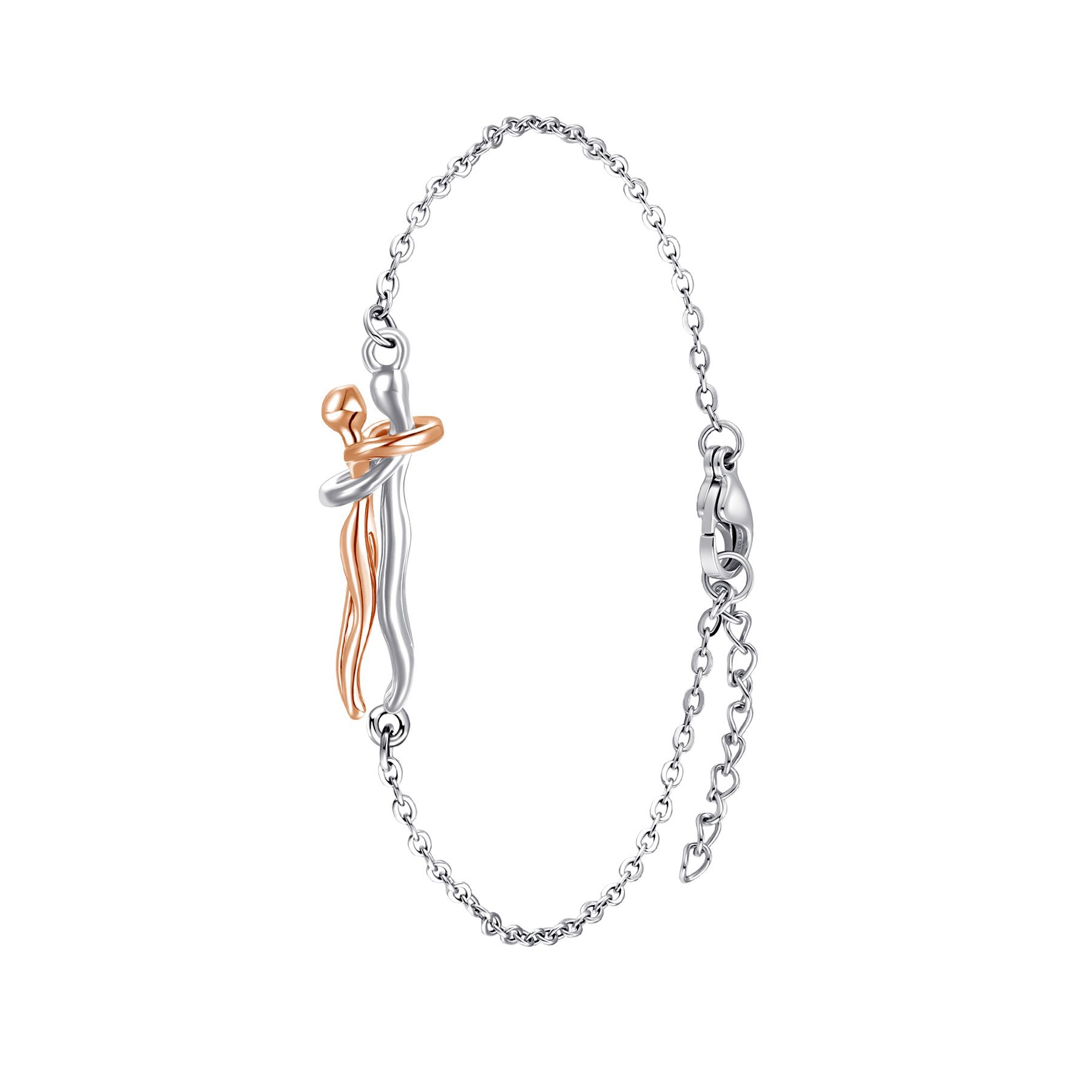 Cross-border best-selling couple embrace necklace, romantic man and woman embrace emotional expression, collarbone pendant necklace jewelry wholesale pic 16