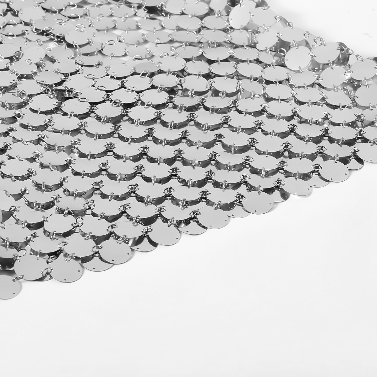 欧美跨境饰品 性感镂空亮片身体链女 夜店露背包臀鱼鳞片连衣裙详情4