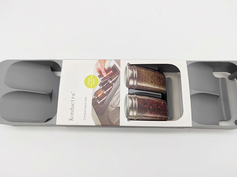 厨房香料收纳盒 抽屉8格调味瓶置物整理器收纳盒 调料罐收纳详情6