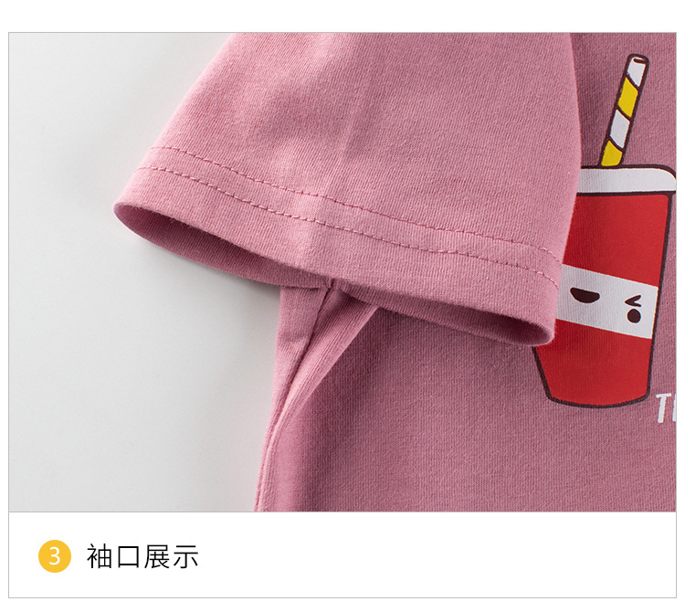 27home跨境童装货源儿童短袖T恤 2024夏季新款女宝宝衣服一件代发详情8