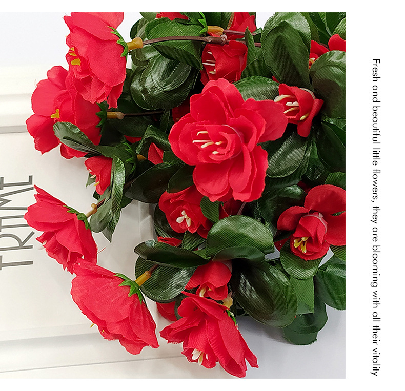 Artificial rhododendron flower bouquets, single dining table, Nordic decoration, green plants, living room placement, large-scale engineering decoration pic 13