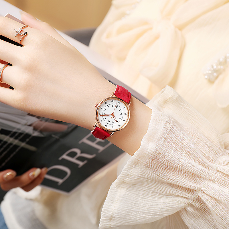 New Korean-style fashionable, casual and elegant quartz student simple digital watch for women pic 2