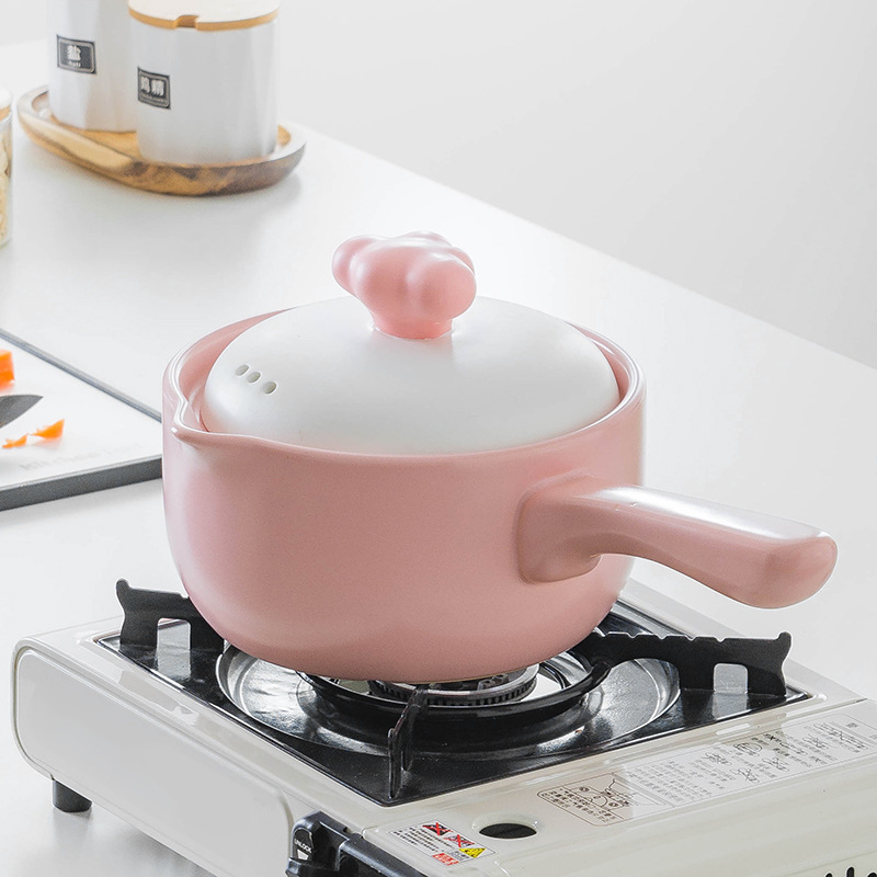 Japanese-style hand-painted ceramic clay pot, household soup pot, high-temperature resistant earthenware pot, open flame special soup pot, stewing jelly pot pic 7