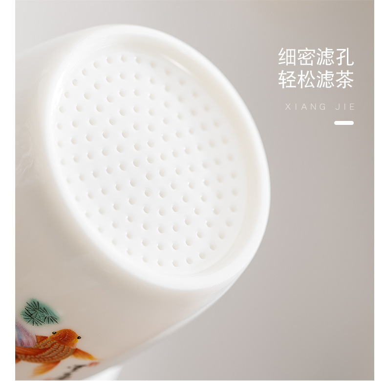 The Wujiang Sheep Fat Jade Porcelain Kung Fu Tea set travel bag is a high-end souvenir for outdoor travel. Wholesale pic 25
