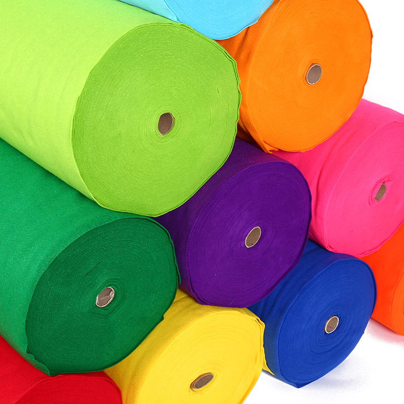 Super soft non-woven fabric 1.5MM colored non-woven fabric diy European standard cotton felt fabric manufacturer direct supply pic 12
