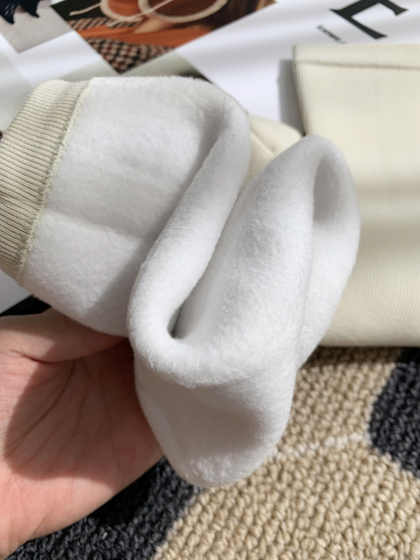 Unisex couple style fleece and thickened warm snow socks, mid-length home cotton socks, postpartum socks, floor socks pic 41