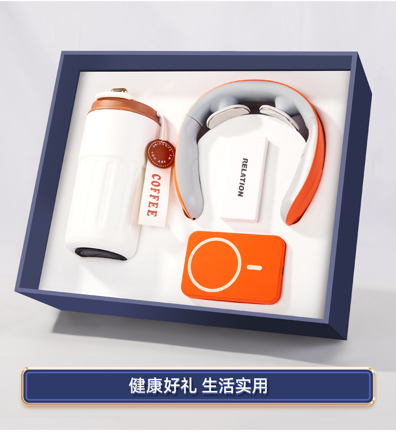 Business gift sets, coffee cups, cervical spine gift boxes, corporate and company customized logo souvenirs for customer activities pic 2