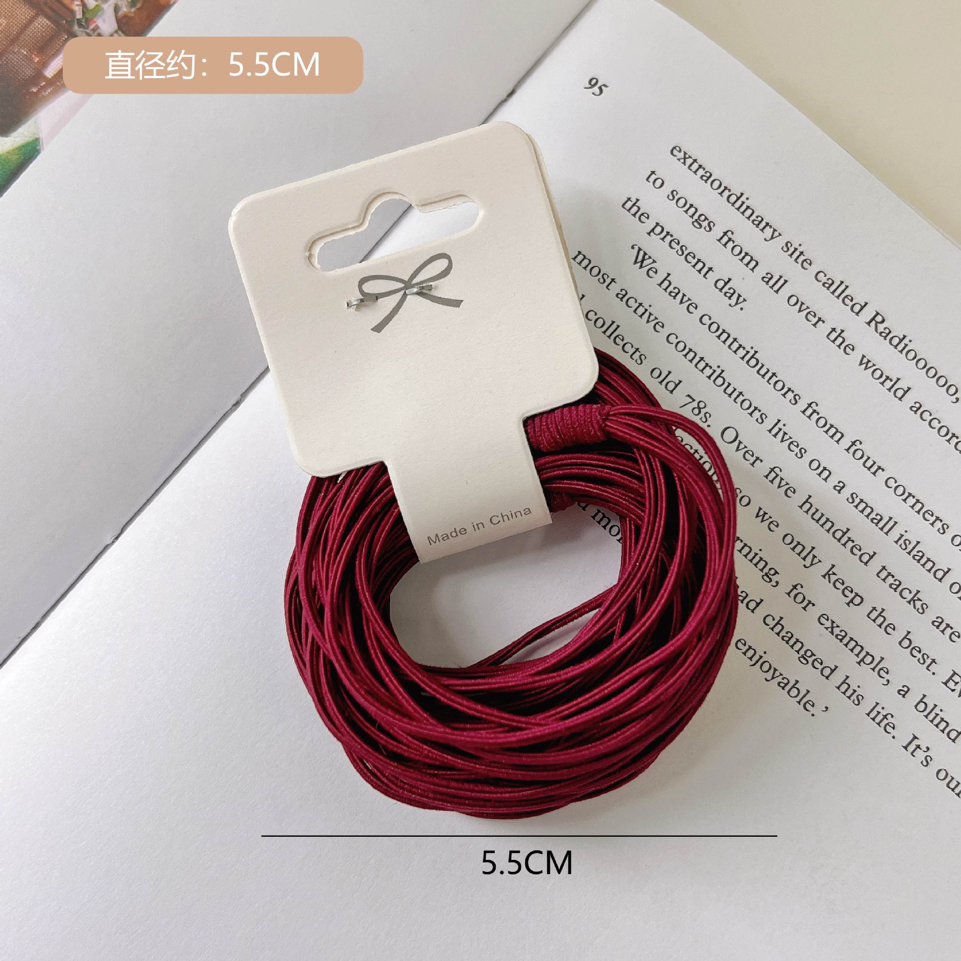 Korean version hair tie, popular online, high-elasticity adult hair tie, multi-strand hair band, basic, versatile, simple hair accessory, leather band pic 59